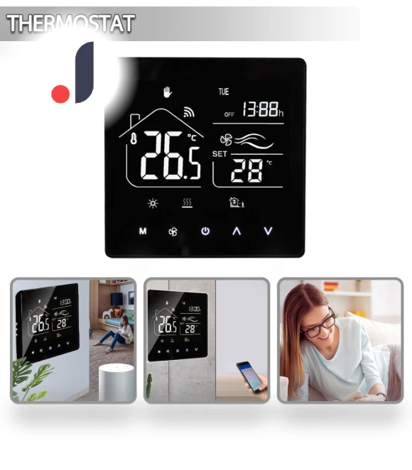 Smart Thermostat with Floor Heating — Home Climate Control, YuHeng 01