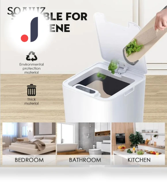 Smart Touch Sensor Trash Can — Kitchen Cans, Refreshing Home