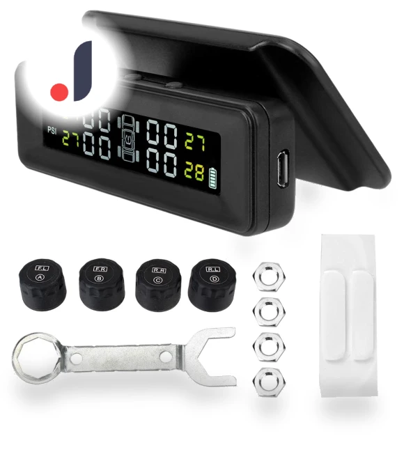 Solar Powered Car Tire Pressure Monitoring System — TPMS Sensor Replacements, HOME-Auto-001