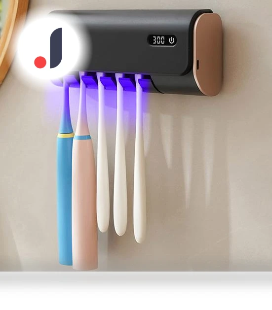 Toothbrush Holder with Dual UV Sterilization — Toothpick Holders, Home Textile Star