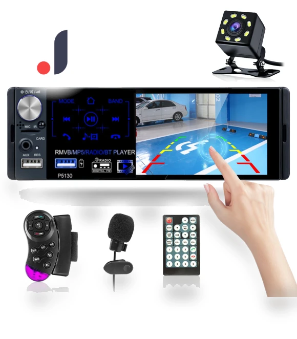 1 Din 4.1 Car MP5 Player with Touch Screen — Stereo Receivers, Podofo