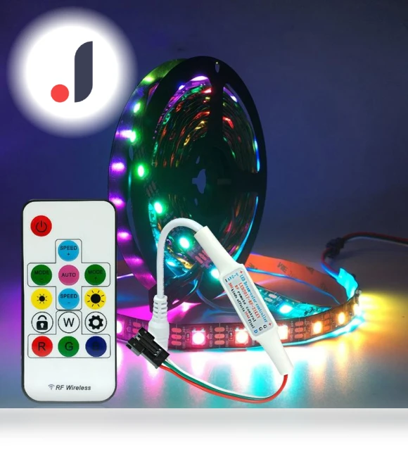 14-key DC 5-24V RGB Wireless Remote Control RF LED Controller — Remote Controls, Powder Rose