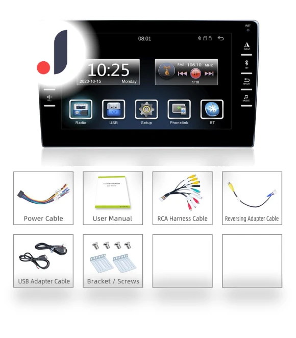 8-inch 2-Din Car Radio — Navigation & GPS Accessories, HOME-Auto-001