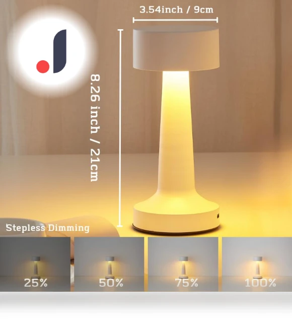 Adjustable Brightness Metal Desk Lamp with Touch Sensor — Desk & Table Lighting, Binchi Lighting Appliances