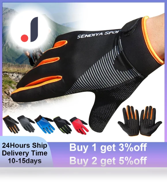 Anti-Slip Bicycle Gloves with Touchscreen — Gloves, Freedom Outdoors