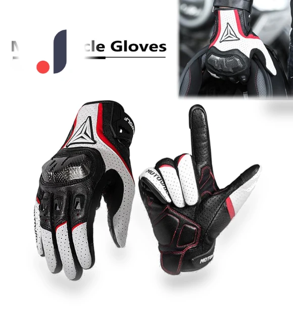 Breathable Leather Gloves with Touchscreen — Gloves