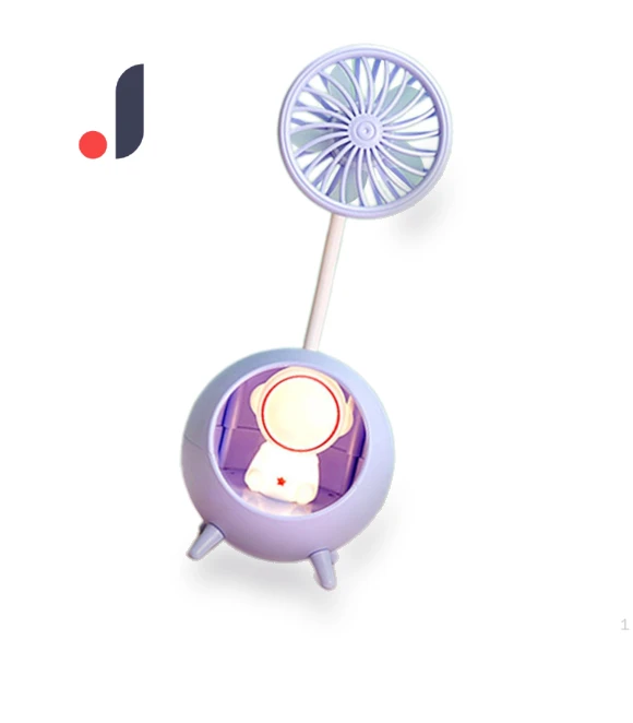 Compact Portable Fan with Color-Changing Light — Portable Cooling Solutions, craftDIY