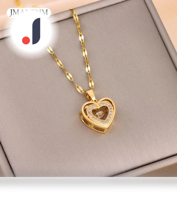 Double Layer Smart Love Pendant Necklace — Smart Jewelry, JMANDJM