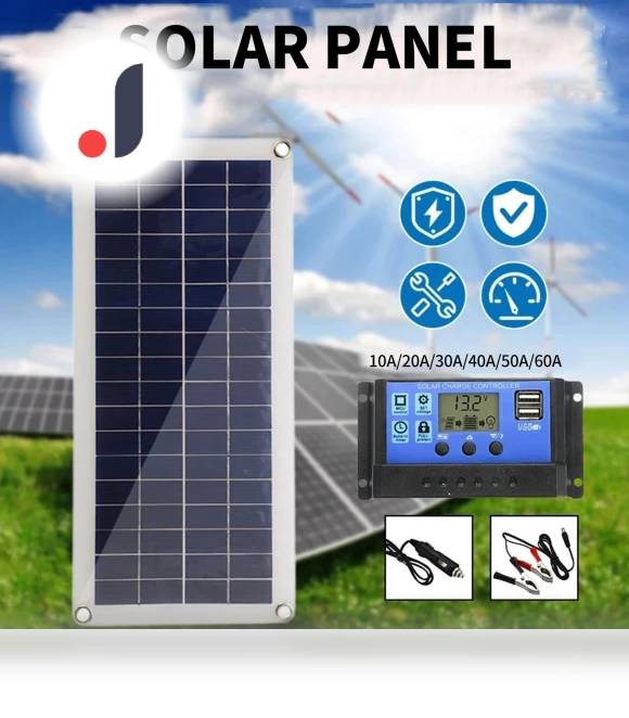 Flexible 12V Panel Switch USB Charging Interface Solar Board with Controller — Renewable Energy Solutions, Musysh