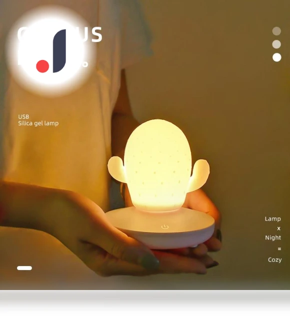 LED Touch Dimming Silicone Night Light Cactus — Night Lights, YuTao Gorgeous 016
