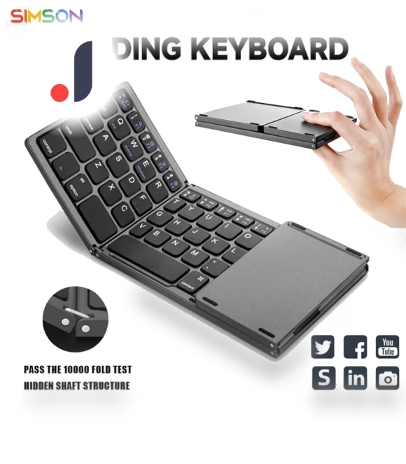 Mini Wireless Bluetooth Keyboard with Touch Panel — Keyboards, Super Featured