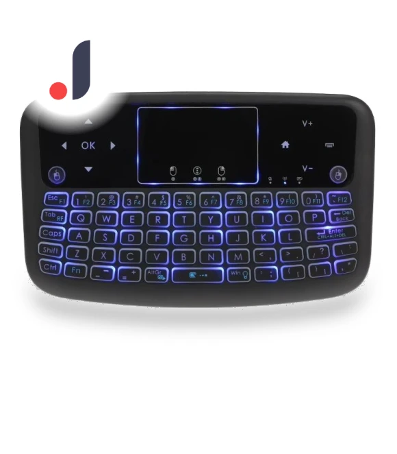 Mini Wireless Keyboard with 4-Color Backlight — Keyboard Cases, RuKing