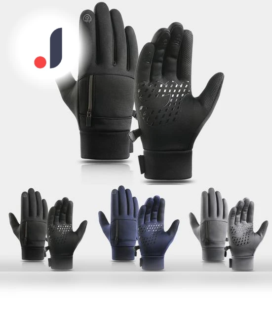 Non-Slip Cycling Gloves with Touchscreen Connector Buckle — Gloves, MUQZI