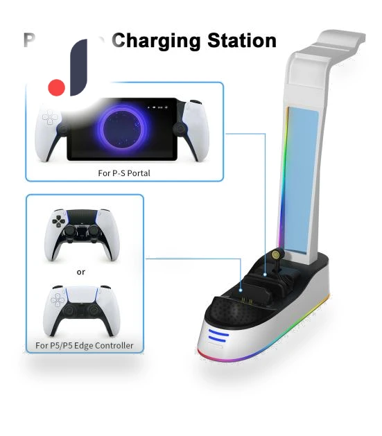 Portable Charging Station with Headset Holder — Accessories, electronic