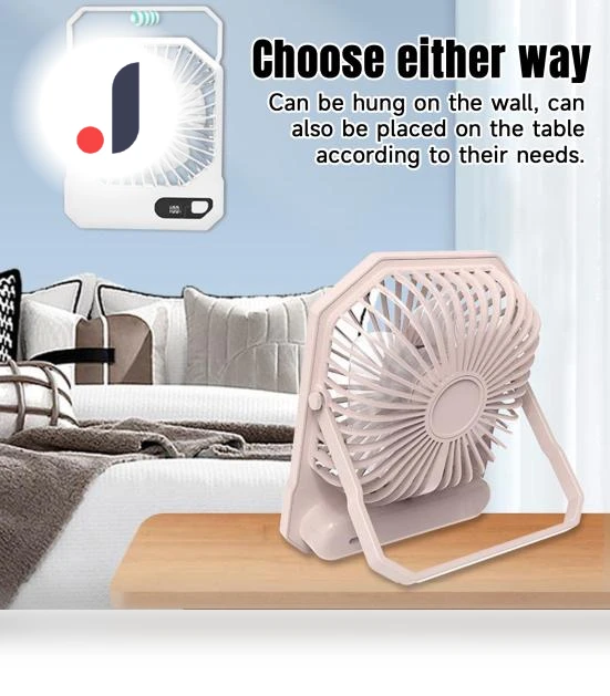 Portable Rechargeable Mini Desk Cooler Fan — Portable Cooling Solutions, HOMEKA