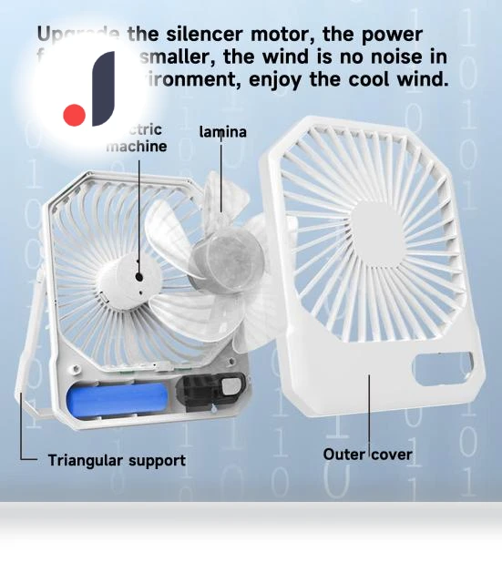 Portable Rechargeable Mini Desk Fan — Portable Cooling Solutions, CE