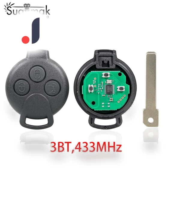 Remote Key with 3 Buttons — Keyless Entry, SUAYMAK CK