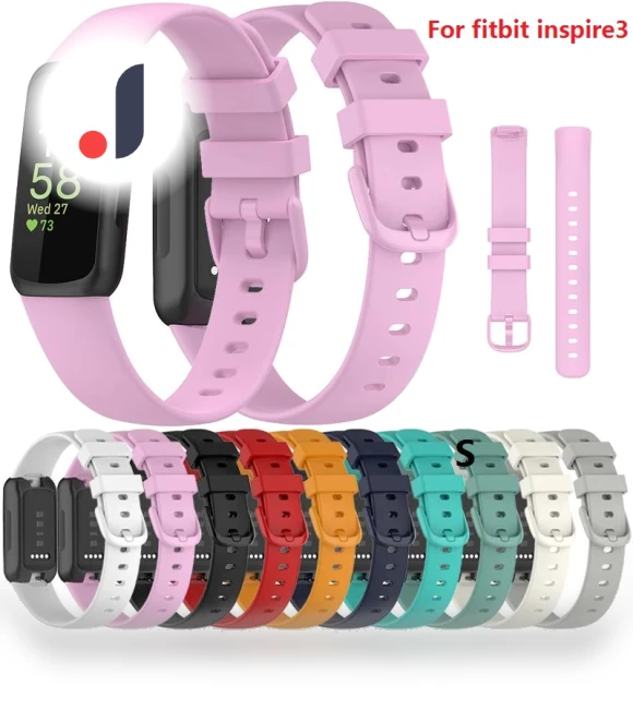 Silicone Strap for Fitbit Inspire 3 — Bands, fashion3c