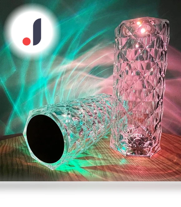 Touch LED Crystal Table Lamp — Desk & Table Lighting, Zhou Yajin