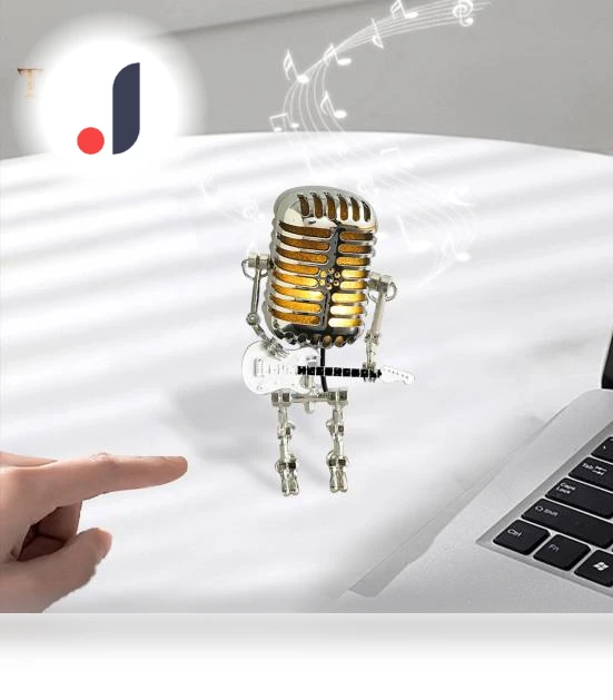 Vintage Robot Microphone Night Light — Creative Lighting Solutions, Daydreamer
