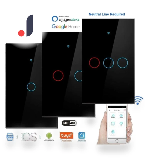 Wi-Fi Touch Wall Switch — Dimmer Switches, Conwe