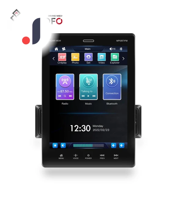 1 Din 9.5-inch Vertical Touch Screen Car MP5 Player — Stereo Receivers, Podofo