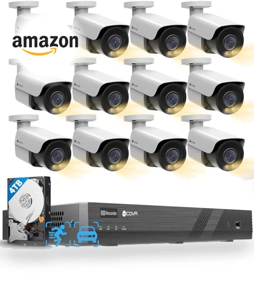 16 Channel PoE Security Camera System — Outdoor Security Cameras, 4COVR