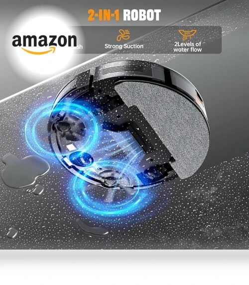 2 in 1 Mopping Robotic Vacuum — Smart Cleaning Robots, XIEBro