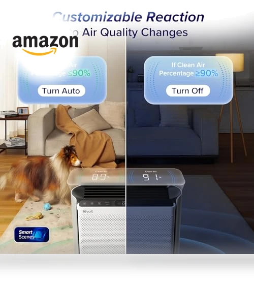 Air Purifier for Large Room — Activated Carbon Air Purifiers, LEVOIT