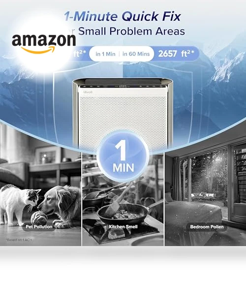 Air Purifier for Large Room — Activated Carbon Air Purifiers, LEVOIT
