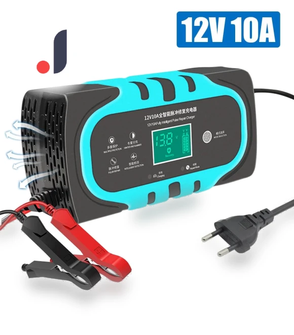Automatic Smart Car Battery Charger with LCD Display — Battery Chargers, Optimized General