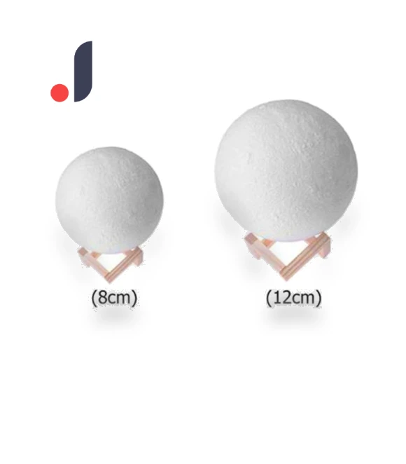 Color-Changing Remote Control Bedside 3D Printed Smart Baby Moon Night Light — Lamps & Shades, Zhou Yajin