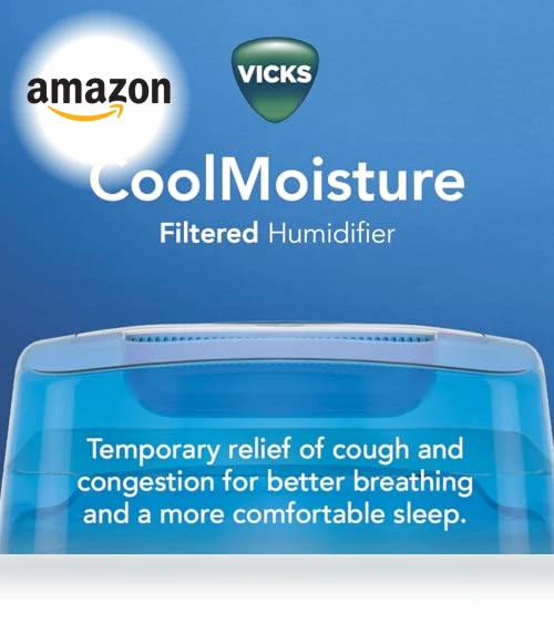 Cool Mist Humidifier with UV light — Air Moisturizers, Vicks