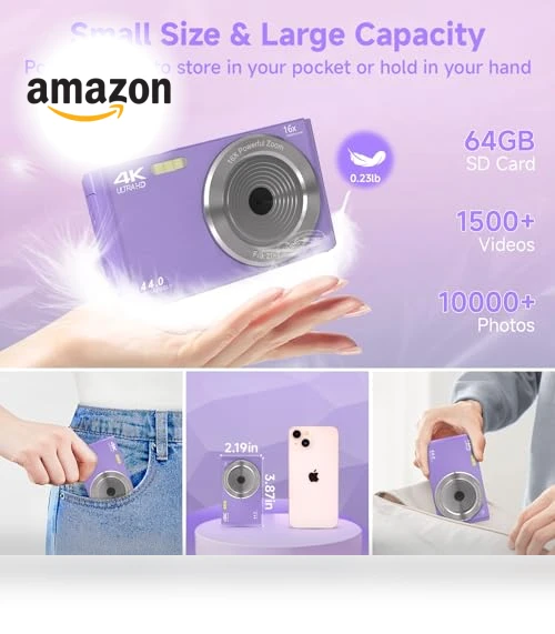 Digital Camera for Teens — Compact Digital Cameras, SMARTKLIK