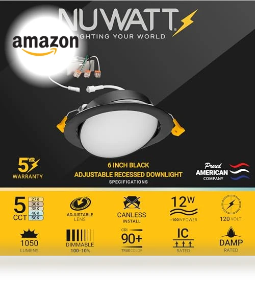 Gimbal LED Recessed Lighting Canless Wafer Lights — Recessed Lighting, NUWATT