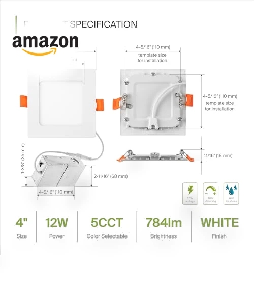 LED Square Recessed Lighting — Recessed Lighting, ASD