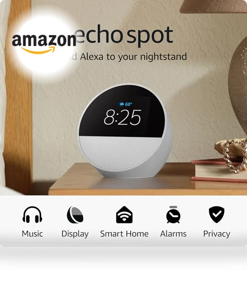 Smart Alarm Clock with Alexa — Alarms & Clocks, Amazon