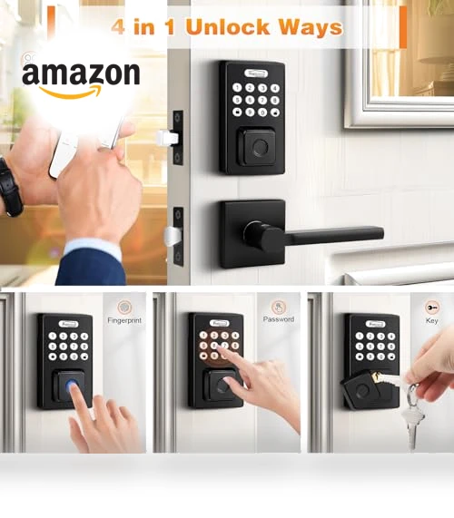 Smart Door Lock with Handle Lever — Smart Home Security, Probrico