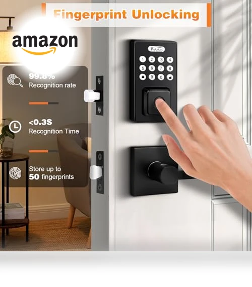 Smart Door Lock with Handle Lever — Smart Home Security, Probrico