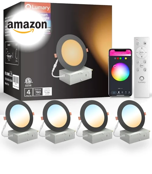 Smart Recessed Lighting 4 Inch — LED, Lumary
