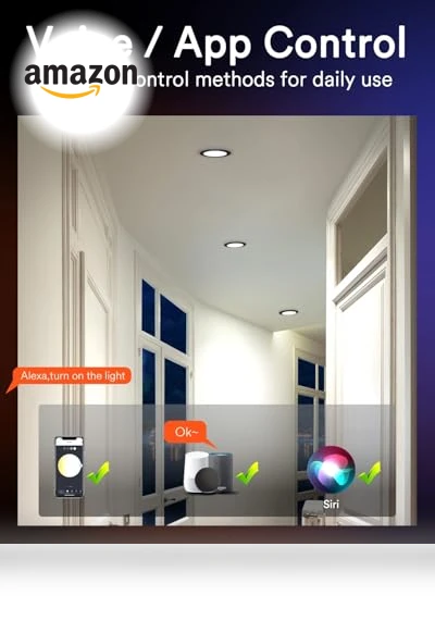 Smart Recessed Lighting 4 Inch — LED, Lumary