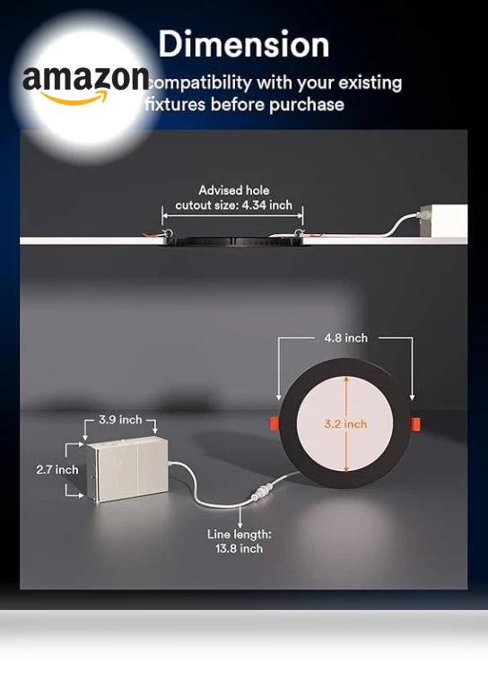 Smart Recessed Lighting 4 Inch — LED, Lumary