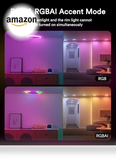 Smart Recessed Lighting with Gradient Accent and Night Ring — Recessed Lighting, Lumary