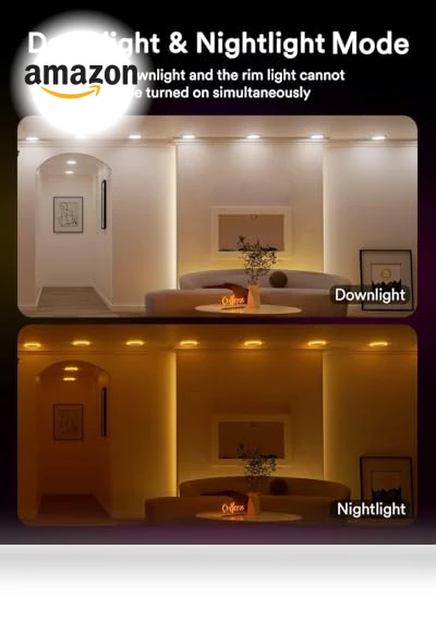 Smart Recessed Lighting with Gradient Accent and Night Ring — Recessed Lighting, Lumary
