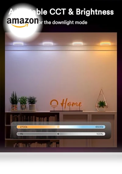 Smart Recessed Lighting with Gradient Accent and Night Ring — Recessed Lighting, Lumary