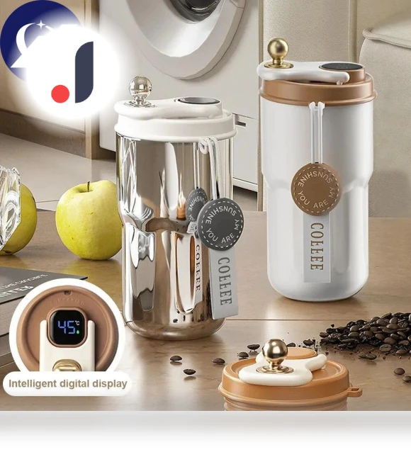 Smart Thermos with Digital LED Temperature Display — Travel Drinkware, TOP HOME