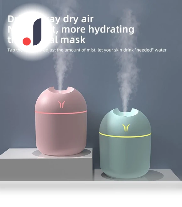 USB Desktop Humidifier with LED Light — Air Moisturizers, Refreshing Home