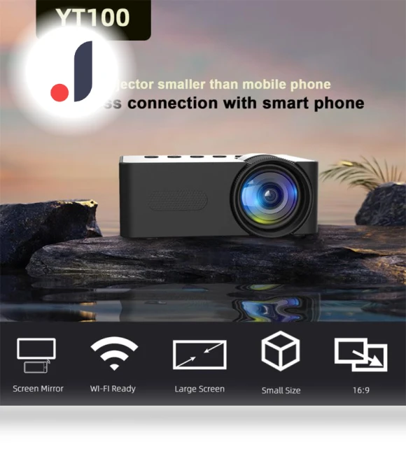 Wi-Fi Portable HD Mini Video Projector — Home Theater Projectors, Darling Women Boutique D