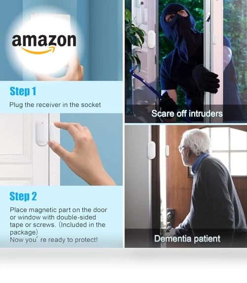 Wireless Door Chime with Entry Alarm — Kits, SanJie