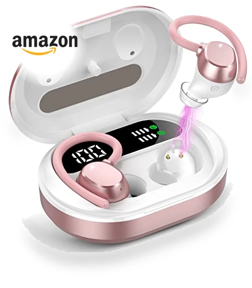 Wireless Earbuds with Dual LED Display — In-Ear Headphones, SPRTOYBAT